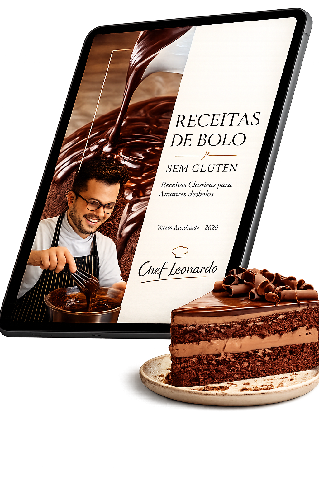 E-book Receitas de Bolo Sem Glúten — Chef Leonardo